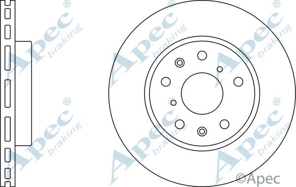 APEC BRAKING stabdžių diskas DSK2506